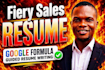 craft fiery sales resume, sales CV for executive manager or associate car retail