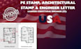 do pe stamp, architectural stamp, engineer letter in usa licensed engineer
