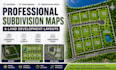 create subdivision maps and land development site layouts