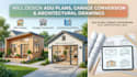 design adu plans, garage conversion and architectural drawings