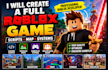 develop full roblox game, roblox full game creation, make roblox script and map