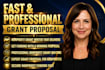 write nonprofit grant proposal fast and professional