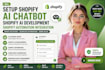setup shopify ai chatbot shopify ai development shopify automation integration