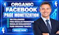 promote and monetize your facebook page for fast organic growth