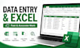 do data entry, excel and copy paste tasks
