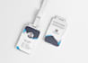 professional id card, employee badge and company identity
