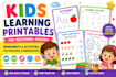 design preschool kindergarten learning printables on canva