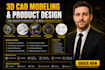 do product design and 3d cad modeling for prototypes