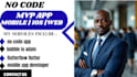 build no code app glide bubble io adalo flutterflow flutter mobile app developer