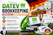 manage datev bookkeeping, german vat and financial statements