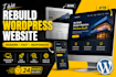 rebuild redesign or revamp your wordpress website professionally