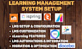 setup, customize moodle ispring absorb lms talentlms 360learning docebo chamilo