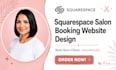 squarespace booking salon website design or squarespace spa website redesign