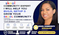 do skool community setup and create online course  content course curriculum ppt