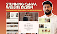 create canva website, canva website design