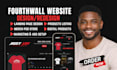 do fourthwall website merch design, redesign fourthwall store print on demand