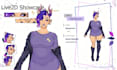 do professional live2d vtuber rigging with advanced face and hair physics