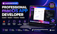 develop professional macos desktop app with swiftui and cocoa, clean ui, macbook