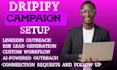 do linkedin outreach automation setup using dripify