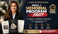design elegant funeral memorial program booklet in canva format