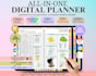 etsy digital planner, etsy digital product, hyperlinked planner, digital planner