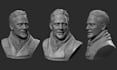 sculpt realistic 3d head model, 3d face, 3d bust sculpture stl for 3d printing