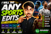 do any sports edits