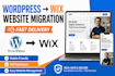 migrate wordpress website to wix professionally without loosing data, SEO