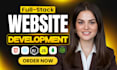 build custom ai full stack website development front end back end developer