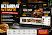 design restaurant website with online food ordering system