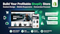 build shopify ecommerce website, shopify store design online store