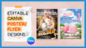 create professional canva poster flyer designs