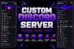 create professional discord server