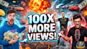 design viral high CTR mrbeast style youtube thumbnails