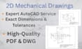do professional 2d mechanical drawings in autocad