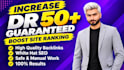 increase domain rating dr50, dr60,ahrefs, dr70 plus