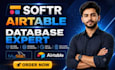 setup airtable database, airtable automation, CRM, softr web app airtable expert