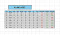 create automated excel attendance sheets, result sheets and marksheets