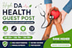 publish health guest post on high da health website