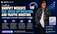 do shopify website SEO, speed optimization, and traffic boosting