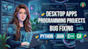 do coding and programming task in c cpp c sharp python java