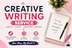 write a professional and clear letters for you