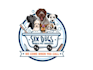 design a creative pet grooming and animal logo