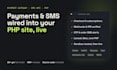 setup payment gateway, SMS API and webhooks in PHP