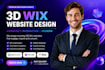create interactive 3d website scroll animation design wix studio using spline