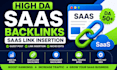 do saas backlinks and saas link insertion on high da sites