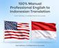 be your professional english to indonesia translator