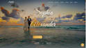 design a premium wedding invitation website with rsvp