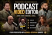 edit podcast clips for youtube, instagram, tik tok