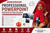 design professional powerpoint presentation slides, pitch deck and PPT